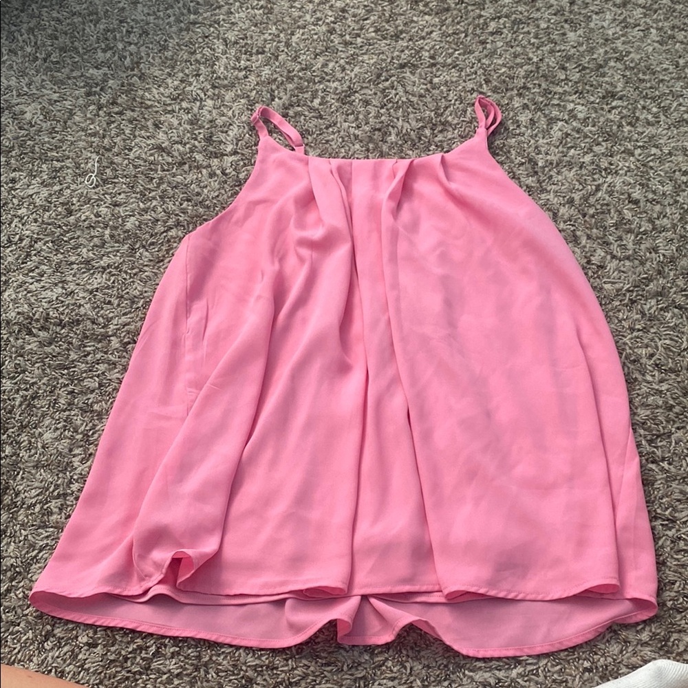 Zenana Outfitters Pink Sleeveless Blouse